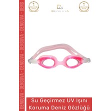 Denguva Premium Ayarlanabilir Kayış Su Geçirmez Uv Işını Koruma Silikon Plastik Antifog Çocuk Deniz Gözlüğü