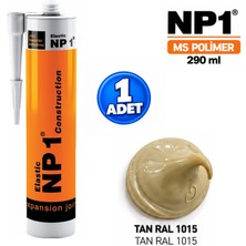 Np1 Arge Toptan Ms Polimer Tan Rengi Ral 1015 Izolasyon ve Tamir Silikon 290 ml Su Geçirmez Yüksek Elastikiyet 1 Adet