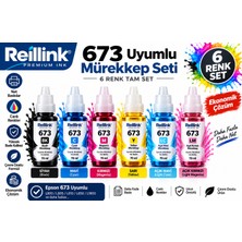 Bionet Teknik Epson L1800 Uyumlu 673 Muadil 6 Renk Mürekkep Seti (Bk/c/m/y/lc/lm)