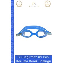 Denguva Premium Ayarlanabilir Kayış Su Geçirmez Uv Işını Koruma Silikon Plastik Antifog Çocuk Deniz Gözlüğü