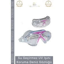 Denguva Premium Ayarlanabilir Kayış Su Geçirmez Uv Işını Koruma Buğu Yapmaz Antifog Kutulu Deniz Gözlüğü