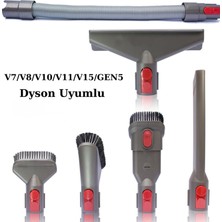 Vitaluxe Dyson V7/V8/V10/V11/V15/GEN5 Uyumlu 6'sı Bir Arada Ev ve Araç Temizleme Seti