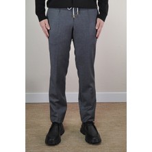 Gabbiacci Erkek Ipli %100 Yün Jogger Pantolon U008220 Füme