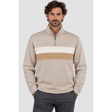 Ted Baker Erkek Fermuarlı Dik Yaka Soft Touch Sweatshirt U007864 Renkli