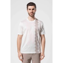 Vaganza Erkek Merserize Bisiklet Yaka T-Shirt U07017 Latte
