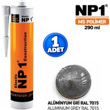 Np1 Arge Toptan Ms Polimer Alüminyum Gri Ral 7015 Izolasyon ve Tamir Silikon 290 ml Su Geçirmez Yüksek Elastikiyet 1 Adet
