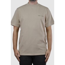 Samsoe Erkek Bisiklet Yaka Pamuk T-Shirt U007918 Krem