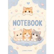 Liamir Studio Notebook, A5 Kareli Not Defteri 50 Yaprak, 100 Sayfa, Laminasyon Kapak / Tel Spiral