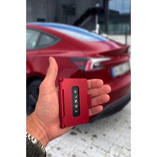 Hobifabrik Atölye Tesla Model 3 / Y Uyumlu Alüminyum Anahtar Kartlık – Kırmızı, Lacivert ve Siyah Renk Seçenekli
