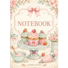 Liamir Studio Notebook, A5 Kareli Not Defteri 50 Yaprak, 100 Sayfa, Laminasyon Kapak / Tel Spiral