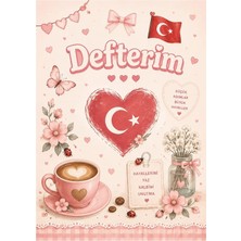 Liamir Studio Notebook, A5 Kareli Not Defteri 50 Yaprak, 100 Sayfa, Laminasyon Kapak / Tel Spiral
