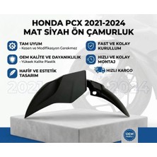 EAYMOTO Honda Pcx 125 Ön Çamurluk Mat Siyah (2021-2024) A Kalite Plastik
