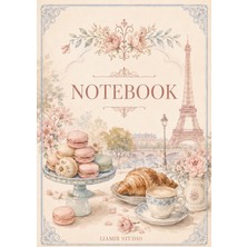 Liamir Studio Notebook, A5 Kareli Not Defteri 50 Yaprak, 100 Sayfa, Laminasyon Kapak / Tel Spiral