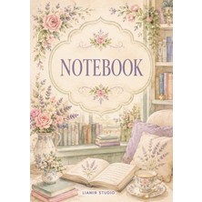 Liamir Studio Notebook, A5 Kareli Not Defteri 50 Yaprak, 100 Sayfa, Laminasyon Kapak / Tel Spiral