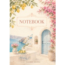 Liamir Studio Notebook, A5 Kareli Not Defteri 50 Yaprak, 100 Sayfa, Laminasyon Kapak / Tel Spiral