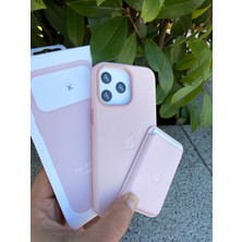 Madam Case Apple iPhone 18 Pro Uyumlu Dming M-Safe Kartlıklı Deri Premium Kılıf Pembe