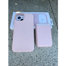 Madam Case Apple iPhone 16 Uyumlu Dming M-Safe Kartlıklı Deri Premium Kılıf Pembe