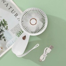 Go İthalat 3 Kademeli Çanta Tipi El Fanı - Taşınabilir Mini Serinletici Silikon Askılı Fan ZB103 (3791)