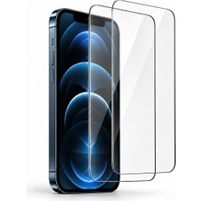 Bukas iPhone 11 Pro Uyumlu 2 Paket Şeffaf Tam Kaplayan Temperli Cam Ekran Koruyucu