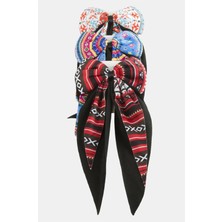 Meks Kilim Desenli Siyah Kuyruklu Otomatik Toka 24 cm