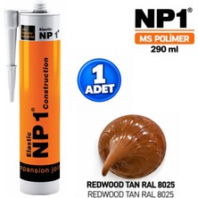 Np1 Arge Toptan Ms Polimer Redwood Tan Ral 8025 Izolasyon ve Tamir Silikon 290 ml Su Geçirmez Yüksek Elastikiyet 1 Adet