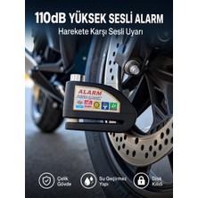 Yüksek Sesli 110DB Çelik Disk Kilidi Su Geçirmez Yeni Nesil Midastech