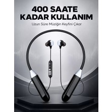 MidasTech Spor Için Bluetooth Boyun Kulaklığı Mikrofonlu Kablosuz Kulak Içi Müzik ve Telefon Kulaklı�