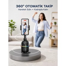 Nemere İthalat Yapay Zeka Destekli Yüz Takip Özellikli 360 Derece Dönen Masaüstü Telefon Sabitleyici Yeni Nesi