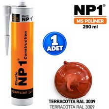 Np1 Arge Toptan Ms Polimer Terracotta Ral 3009 Izolasyon ve Tamir Silikon 290 ml Su Geçirmez Yüksek Elastikiyet 1 Adet