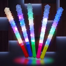 Kuzey Oyuncak 5 Adet Renkli LED Işıklı Sopa Çubuk Renkli Işıklı Çubuk Yılbaşı Parti Işıkları Pilli Işıklı Çubuk