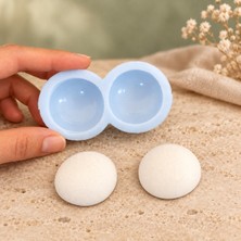 Luce Mondo Craft Silikon Kalıp Oval Yarım Küre Kalıp 2li