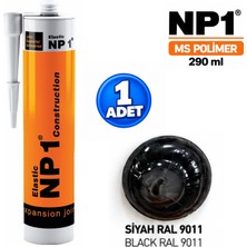 Np1 Arge Toptan Ms Polimer Siyah Ral 9011 Izolasyon ve Tamir Silikon 290 ml Su Geçirmez Yüksek Elastikiyet 1 Adet