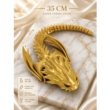 Efsanevi Kristal Dragon Fidget Oyuncak Hareketli Eklemli Kanatlı Ejderha Figürü 35 cm