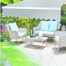 Enlis Polyester Balkon Tentesi Açık Gri 200X150 cm Güneşlik Bahçe Teras Tentesi
