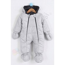 Bebek Vadisi Yeni Patikli Içi Peluş Eldivenli Kapüşonlu Çocuk Kar Kışlık Erkek Bebek Astronot Tulum Kozmonot Mont