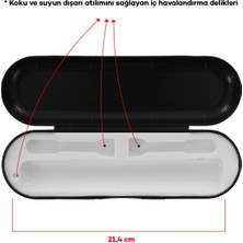 Kahveci Elektronik Store Oral B Şarjlı Diş Fırçası Saklama Kabı – Oral B Elektrikli Diş Fırçası Uyumlu Saklama Kutusu, 4 Renkli, Siyah