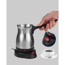 Emt Pazarlama® 800W Paslanmaz Elektrikli Cezve Gizli Rezistans ve Ergonomik Kulp