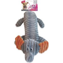 Bezos Bobby Peluş Fil Köpek Oyuncağı Gri 32X17X9 cm