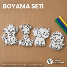 Fut Cards Tr Sevimli Orman Hayvanları Boyama Seti