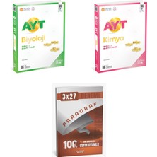 Anla Kazan Yayınları 2027 2027 Üçdörtbeş Ayt Biyoloji + Kimya Soru + Anla Kazan Paragraf Deneme 3'lü Set