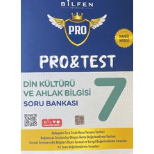 Bilfen Yayıncılık 7. Sınıf Pro&test Din Kültürü ve Ahlak Bilgisi Soru Bankası