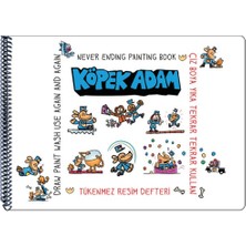 Akademi Çocuk Funny Mat Tükenmez Resim Defteri Köpek Adam 2