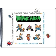 Akademi Çocuk Funny Mat Tükenmez Resim Defteri Köpek Adam 1