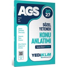 Yediiklim Yayınları 2027 Meb Ags Sözel Yetenek Konu Anlatımı