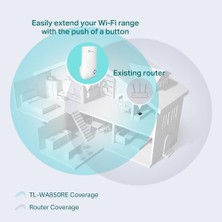 Store TL-WA850RE | Wi-Fi 4 Menzil Genişletici | N300 Mbps | 1 Ethernet Port | Access Point Modu | Kompakt Tasarım | Kolay Kurulum | Tüm Modem ve Router Modelleri ile Uyumludur