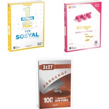 Anla Kazan Yayınları 2027 2027 Üçdörtbeş Tyt Sosyal 1 Ayda Tüm + Kimya Soru + Anla Kazan Paragraf Deneme 3'lü Set