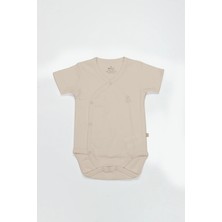 Bistyle Organik Natural Basic Style Kruvaze Yarım Kol Body BS17101 Bej