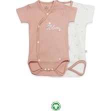 Bistyle Bloom Rose 2'li Yarım Kol Badi 17119 Ekru Gül Kurusu