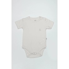 Bistyle Organik Natural Basic Style Yarım Kol Body BS17103 Ekru