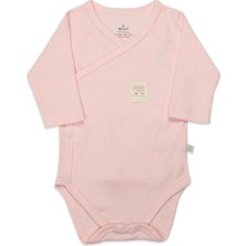Bistyle Organic Modal Flying Balloons Kruvaze Uzun Kol Body BS17121 Pembe